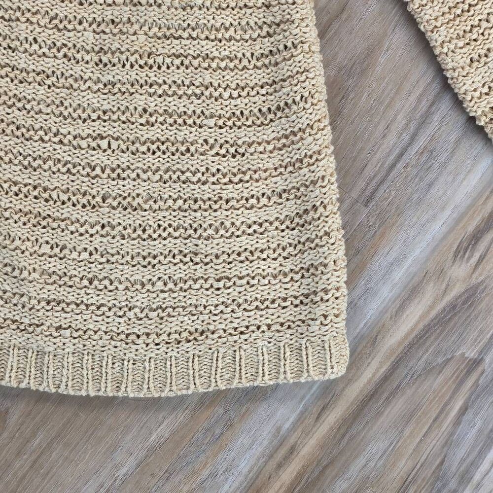 Ruby Rd Tan Knit Single Button Cardigan Sweater L… - image 7